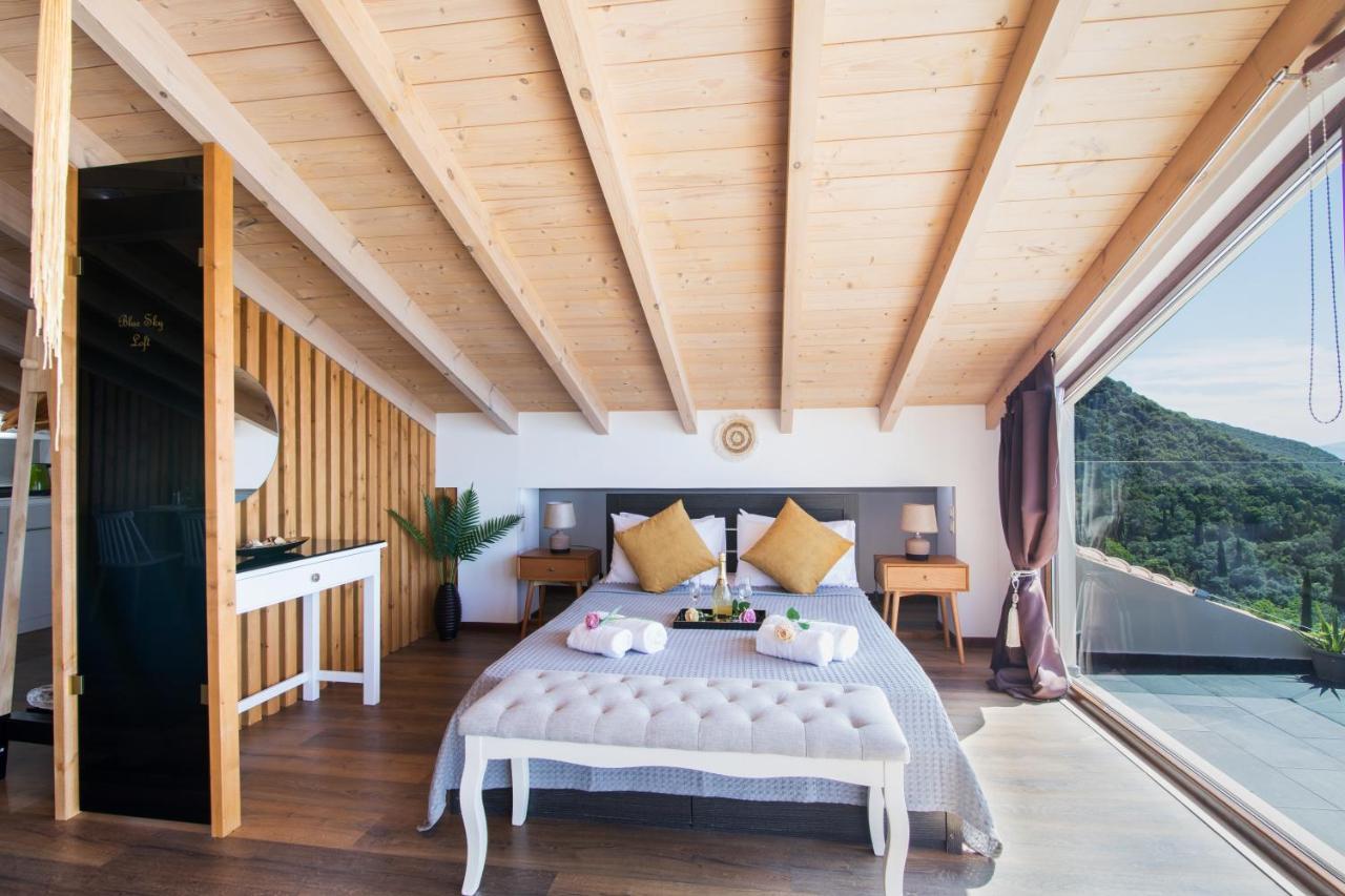 Blue Sky Loft By Corfuescapes Apartman Szpartílasz Kültér fotó