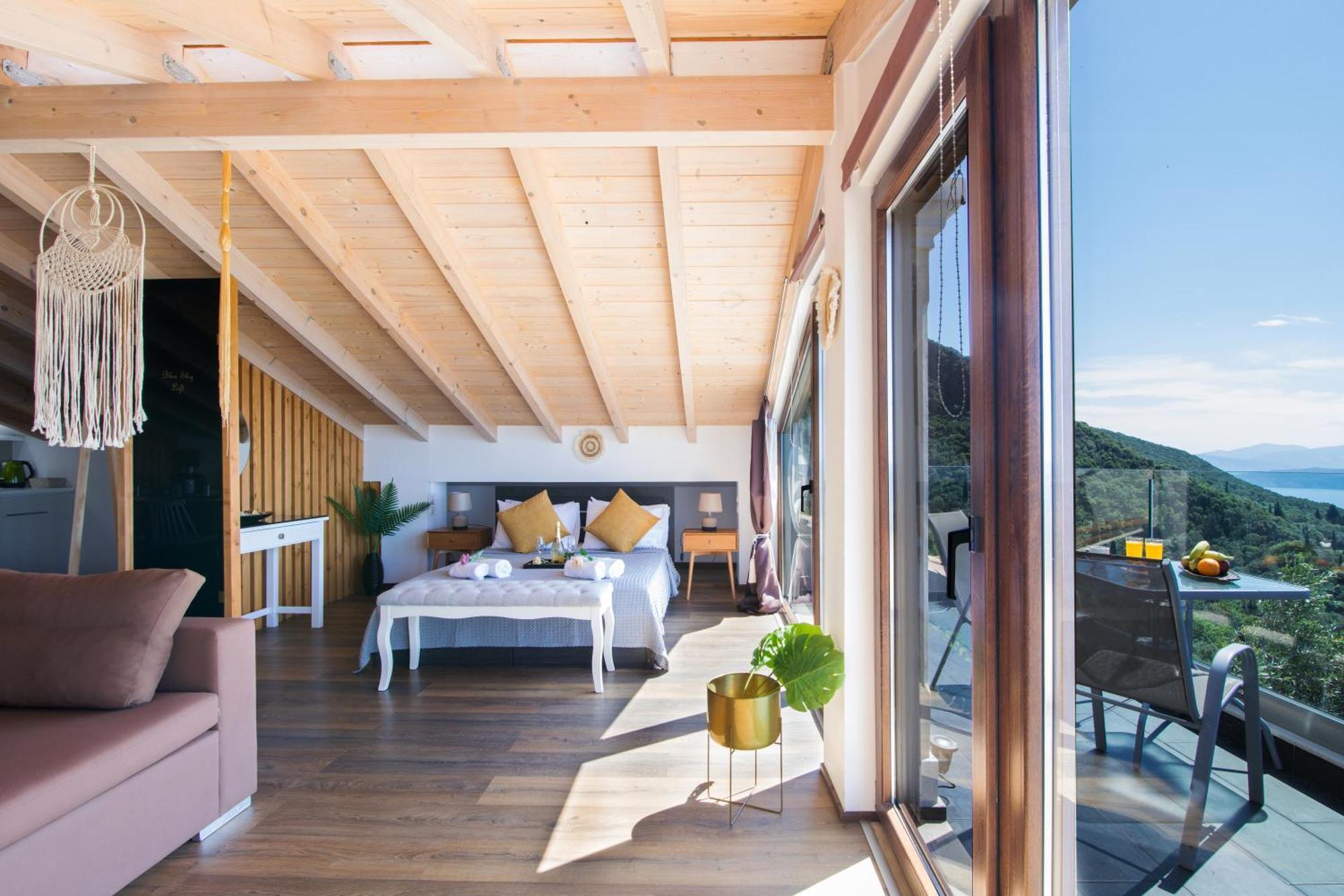 Blue Sky Loft By Corfuescapes Apartman Szpartílasz Kültér fotó